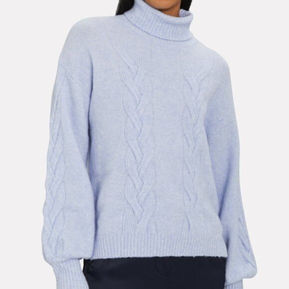 Baum Und Pferdgarten Chow Cable Knit Turtleneck Sweater Women Size XS - Picture 2 of 6